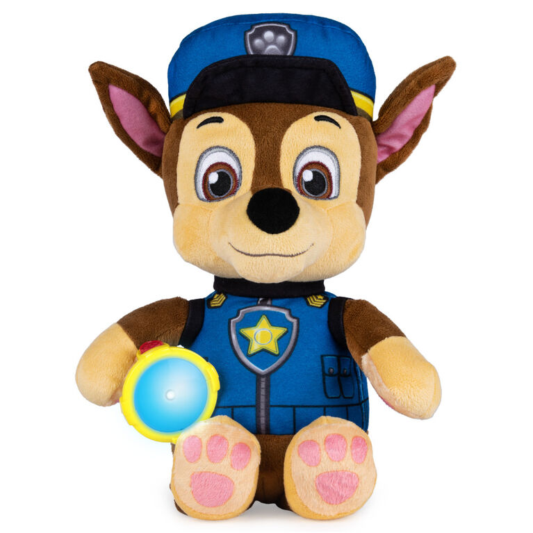 PAW Patrol, Snuggle Up Chase Plush with Flashlight and Sounds