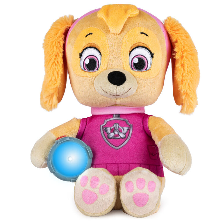 PAW Patrol, Snuggle Up Skye Plush with Flashlight and Sounds