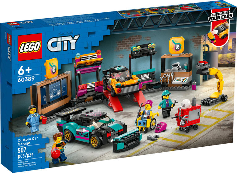 LEGO City Le garage pour voitures sur mesure 60389; Ensemble de jouet de construction (507 pièces)