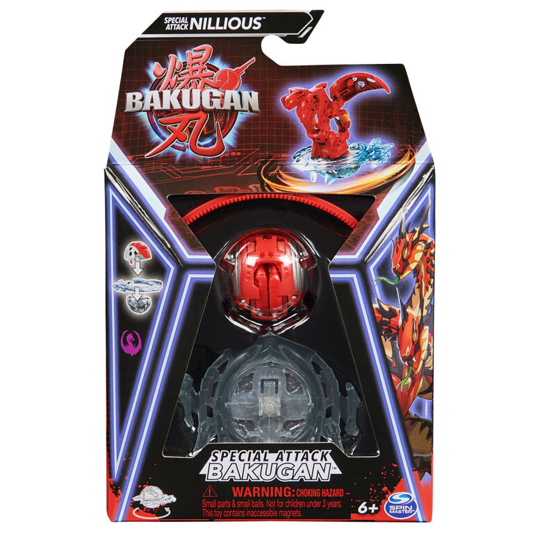 Bakugan, Special Attack Nillious, Spinning Collectible, Customizable Action Figure and Trading Cards