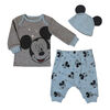 Disney Mickey Mouse ensemble pantalon 3pc - Bleu, 0 Mois