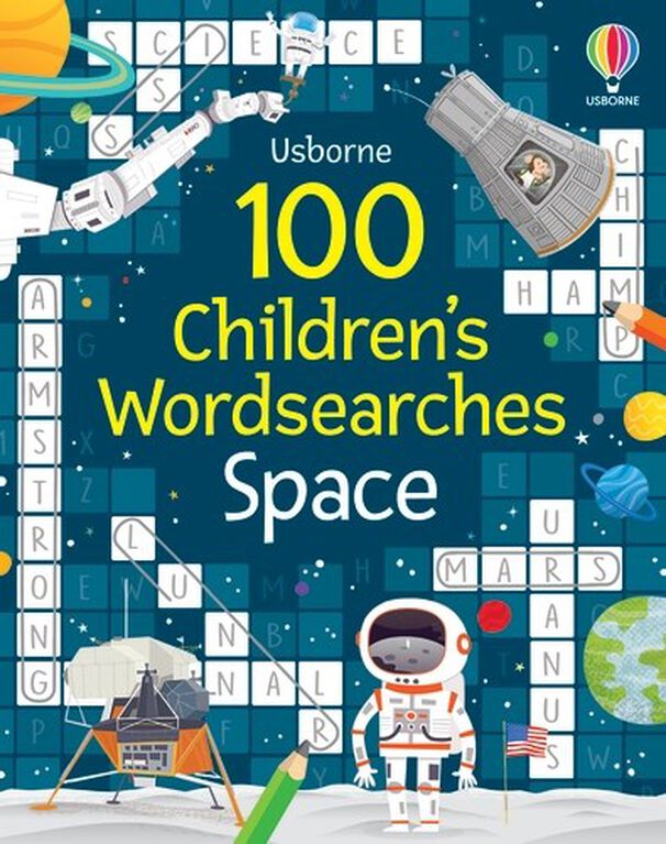 100 Children's Wordsearches: Space - English Edition