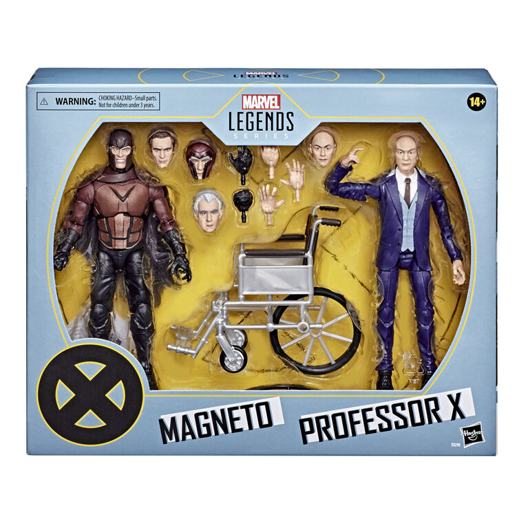 Hasbro Marvel Legends Series X-Men Magneto and Professor X 6-inch Collectible Action Figures Toys