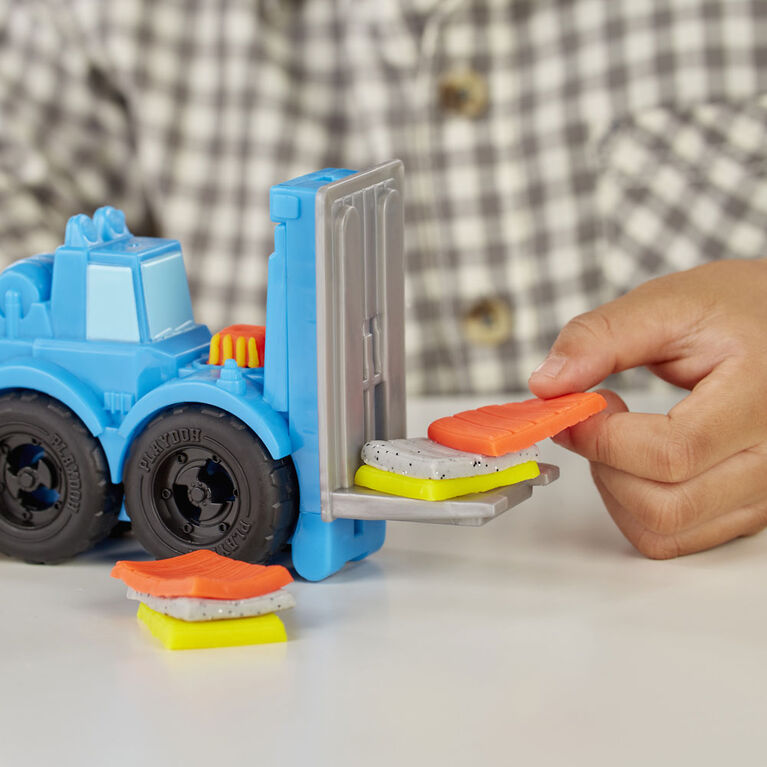 Grue et chariot élévateur Play-Doh Wheels