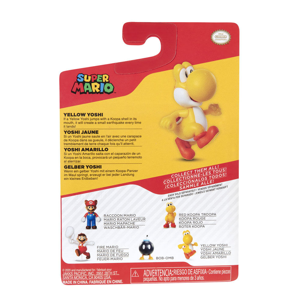 Nintendo 2.5" Limited Articulation Wave 26 - Running Yellow Yoshi