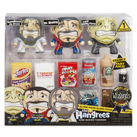 The Hangrees World's Poopiest Wizards Collectible Parody Figures 3-Pack with Slime