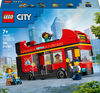 LEGO City Red Double-Decker Sightseeing Bus Toy, London Bus, 60407