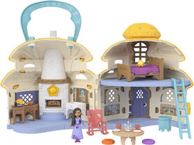 Disney's Wish Cottage Home Playset with Asha of Rosas Mini Doll, Star Figure & 15+ Accessories   