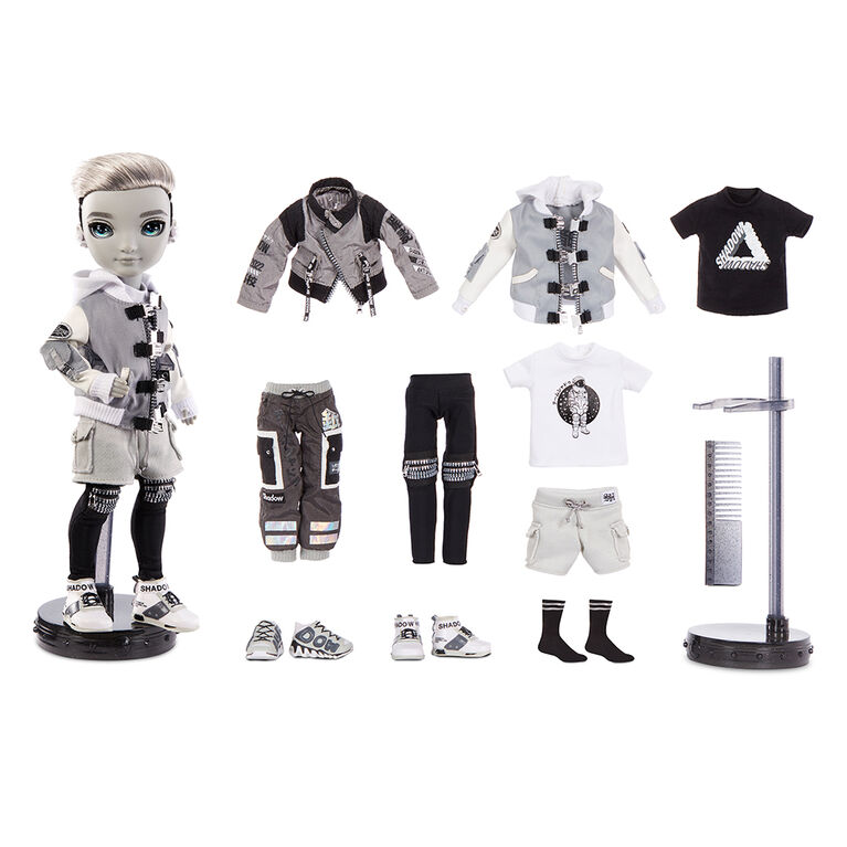Shadow High Series 1 Ash Silverstone- Greyscale Boy Fashion Doll
