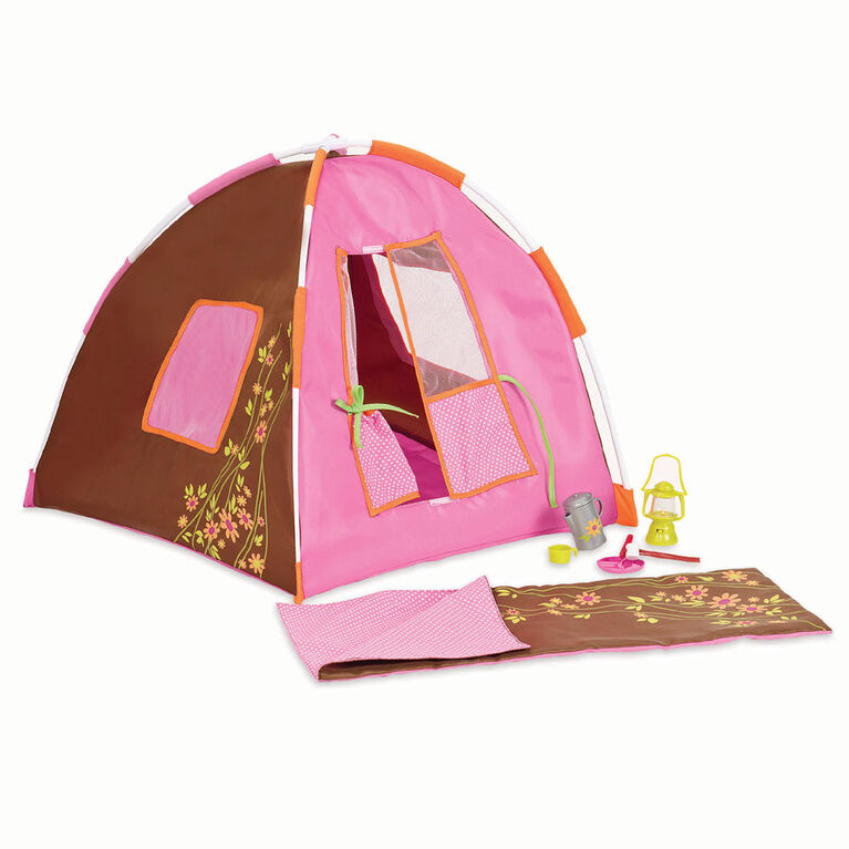 FUN LITTLE TOYS Tente de Jeu pour Enfants, Tente Pop Up avec Ensemble de  Matériel de Camping pour Enfants, Ensemble d'Outils de Camping pour Jouets  de Plein Air pour Enfants, 18 Pièces 