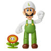 Nintendo 4" Figure: Fire Luigi with Fire Flower