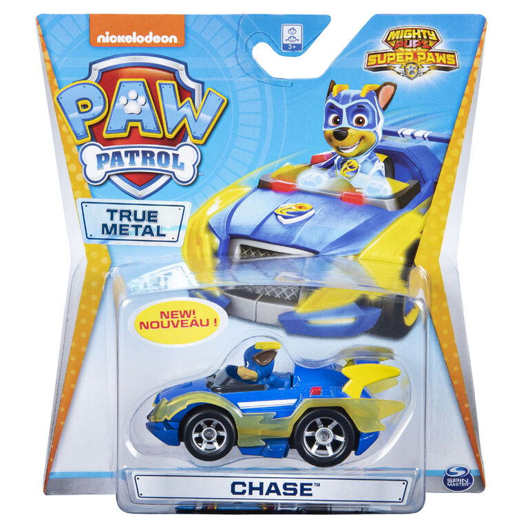 PAW Patrol - True Metal Mighty Chase Super PAWs Collectible Die-Cast Vehicle - Mighty Series 1:55 Scale