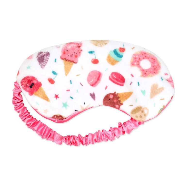 Jesse & Lulu Lounge Blanket with Sleep Mask: White Bakeshop