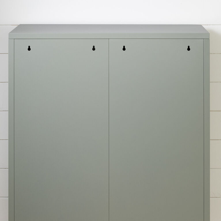 Crea Metal Mesh 2-Door Cabinet SageGreen