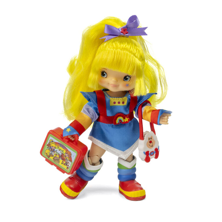 Poupée de mode articulée Blondine au pays de l'arc-en-ciel 5,5 po