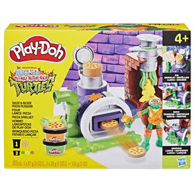 Play-Doh Les Tortues Ninja Four lance-pizza, coffret de pâte à modeler
