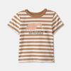 Short Sleeve Tee Brown Stripe Anteater 3-4Y