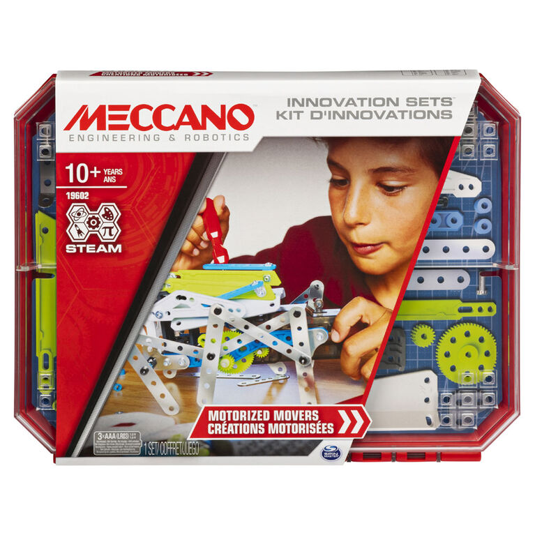 Meccano, Set 5, Motorized Movers STEAM Building Kit with