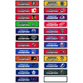 14 Inch Stanley cup replica with multi NHL team stickers