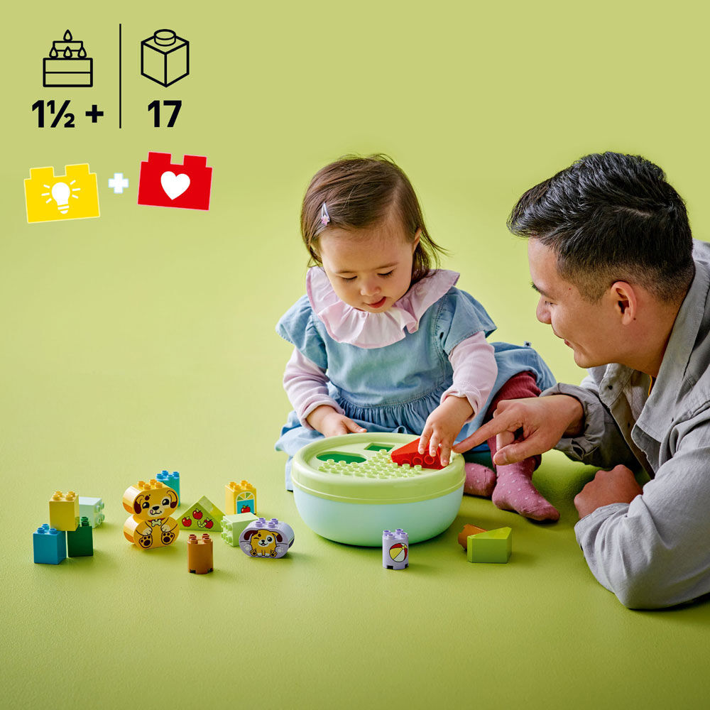 LEGO DUPLO My First Shape Sorter: Puppy House Sensory Toy for Toddlers, Ages 1.5+ - 10441