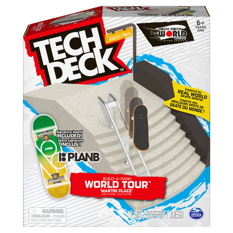 Tech Deck, Build-A-Park World Tour, Martin Place (Australie), Coffret rampe avec fingerboard Signature