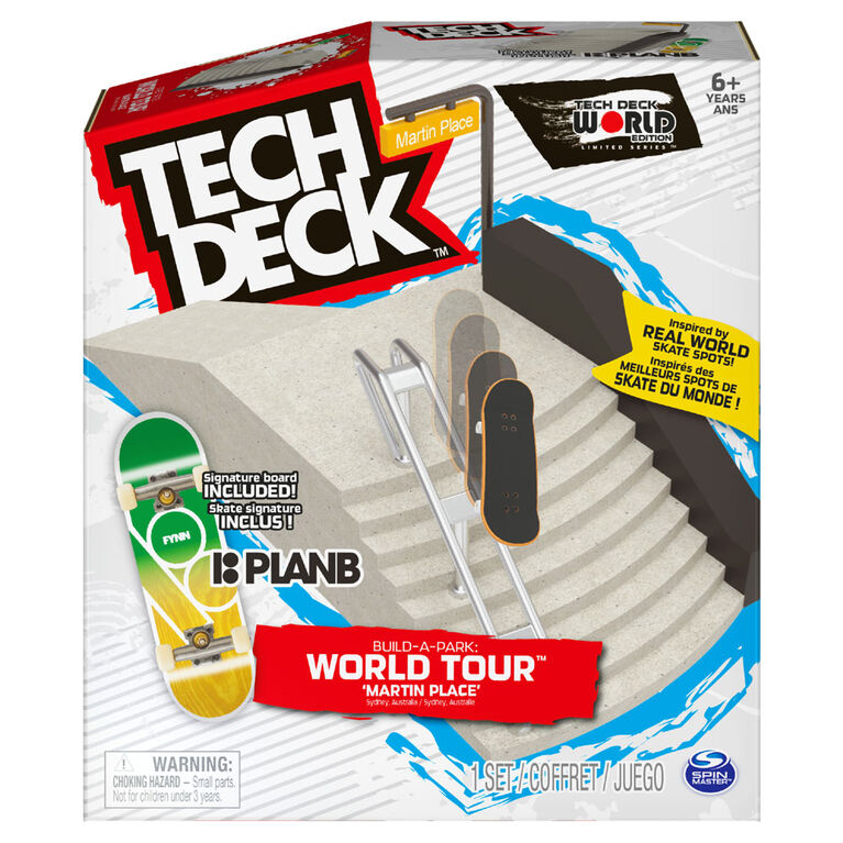 Tech Deck, Build-A-Park World Tour, Martin Place (Australia), Ramp Set with Signature Fingerboard