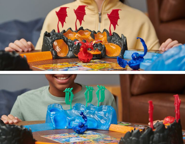 Bakugan Training Set with Titanium Dragonoid, Dragon Clan Themed, Customizable Action Figure, Trading Cards, and Playset