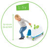 Chillafish Trackie, Rocker, Walker, Ride-On & Play Train All in One, Blue & Lime