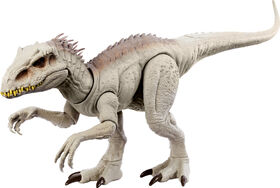 Jurassic World Camouflage 'N Battle Indominus Rex Action Figure Toy with Lights, Sound and Motion