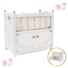 2 in 1 Wooden Cot with Cabine, Little Flora