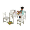 Ensemble Table et 4 chaises Farmhouse - Blanc