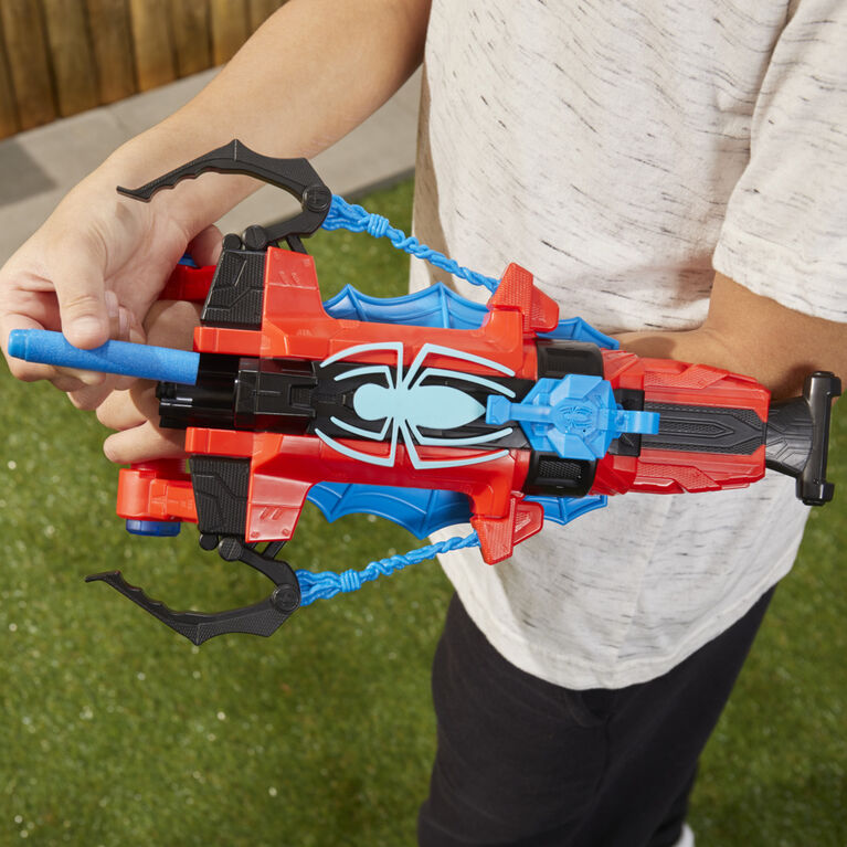 Marvel Spider-Man NERF Strike 'N Splash Blaster, Blast Darts or Water, Super Hero Toys, Marvel Toys