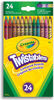 Crayola Twistables Coloured Pencils, 24 Count
