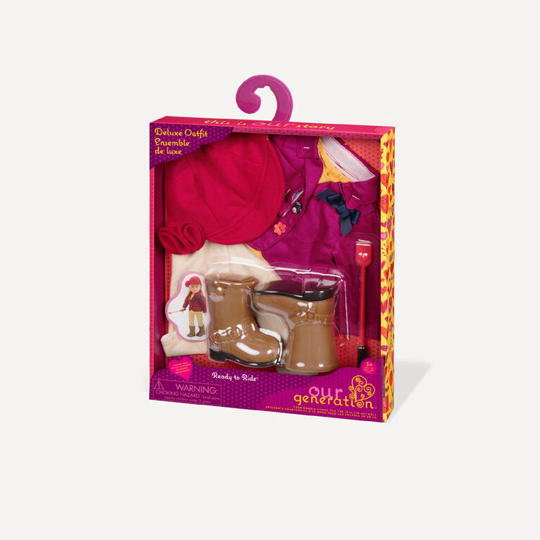 Our Generation, Ready To Ride, Equestrian Outfit for 18-inch Dolls