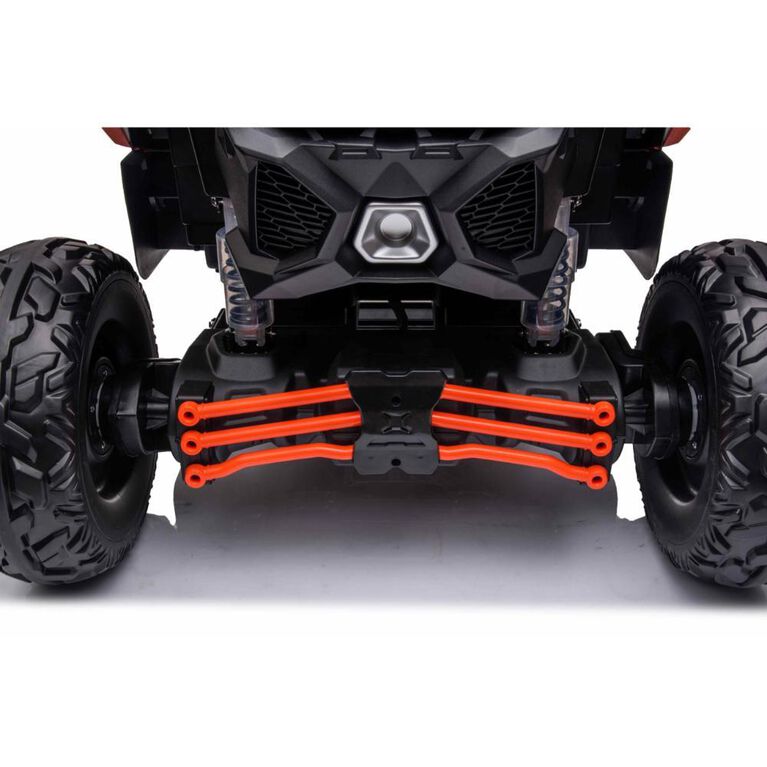 KIDSVIP Can-Am Maverick 2X24V Buggy UTV 4X4 pour enfants et tout-petits avec RC - Orange