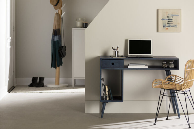 Kodali Computer Desk Dark Blue
