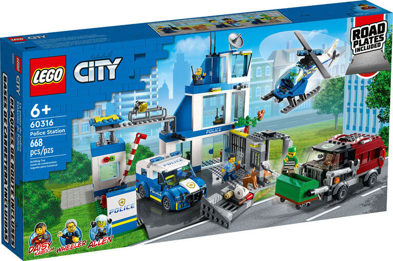 LEGO City Police Station 60316 Building Kit (668 Pieces)