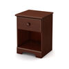 Summer Breeze 1-Drawer Nightstand - End Table with Storage- Royal Cherry