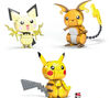 Mega Construx Pokémon Build and Show Pikachu Evolution Trio