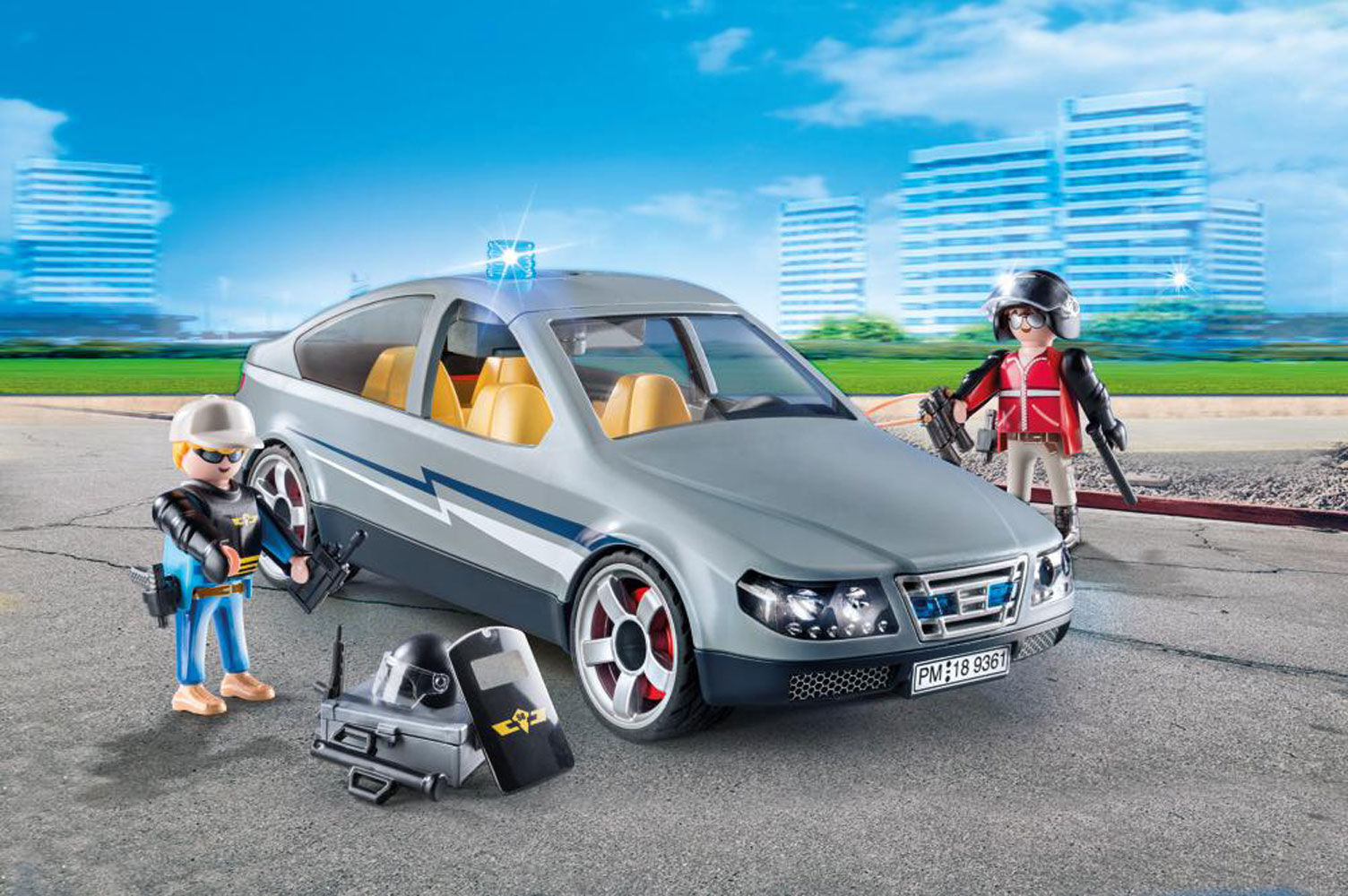 playmobil tactical unit car