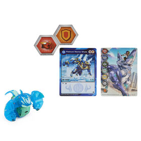 Bakugan Evolutions, Warrior Whale, Platinum Series True Metal Bakugan, 2 BakuCores and Character Card