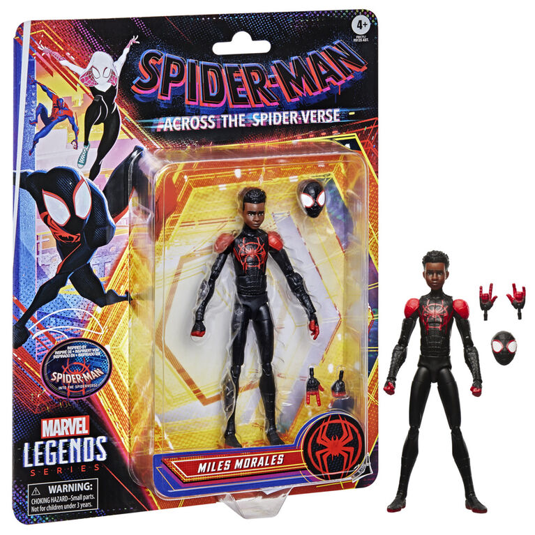 Marvel Legends Series Spider-Man: Into the Spider-Verse, figurine de collection Miles Morales de 15 cm