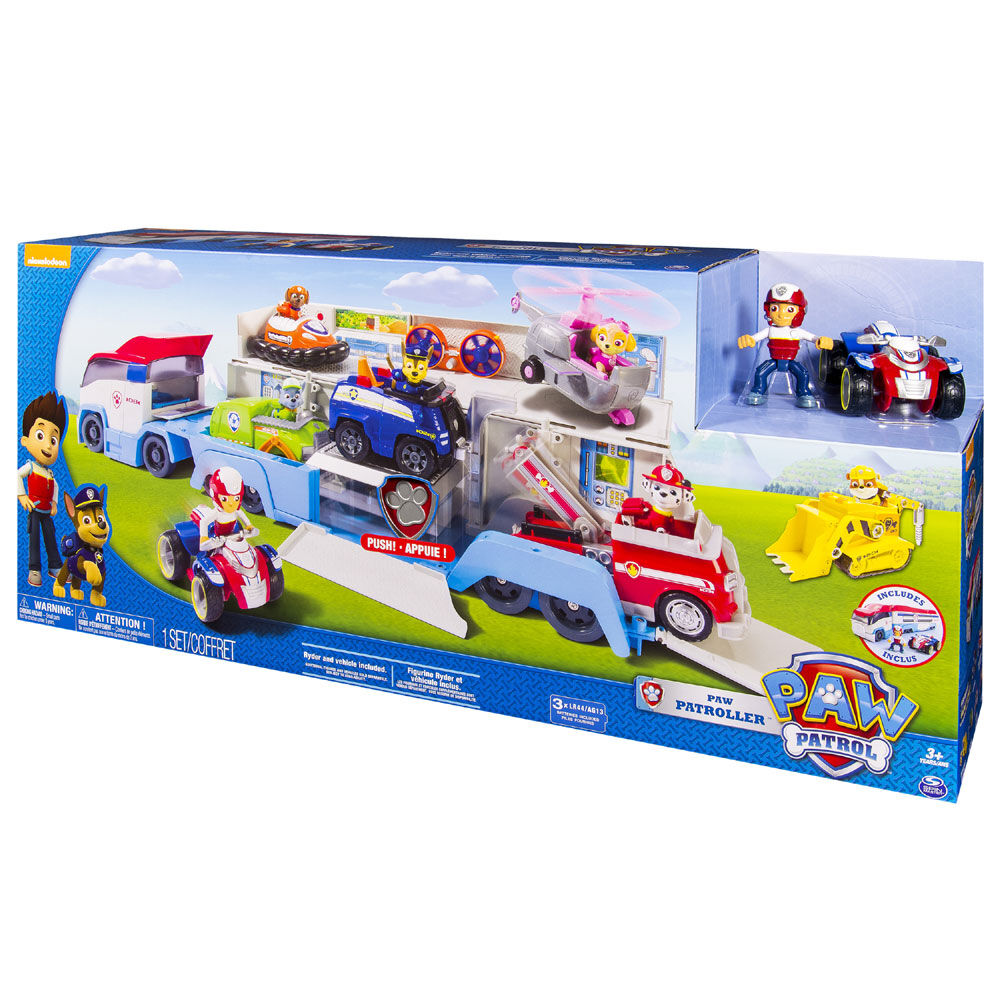paw patrol semi truck toy