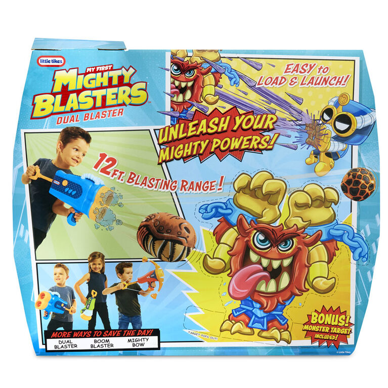 Jouet exploseur double Mighty Blasters avec 6 cartouches puissantes et souples de Little TikesMC