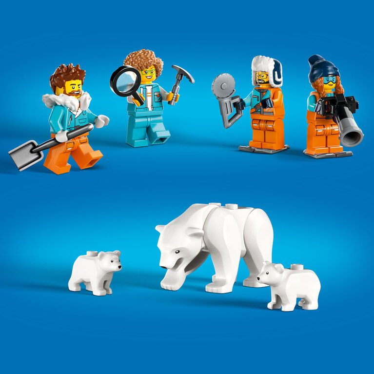 LEGO City Arctic Explorer Truck and Mobile Lab 60378 Building Toy Set (489 Pieces)