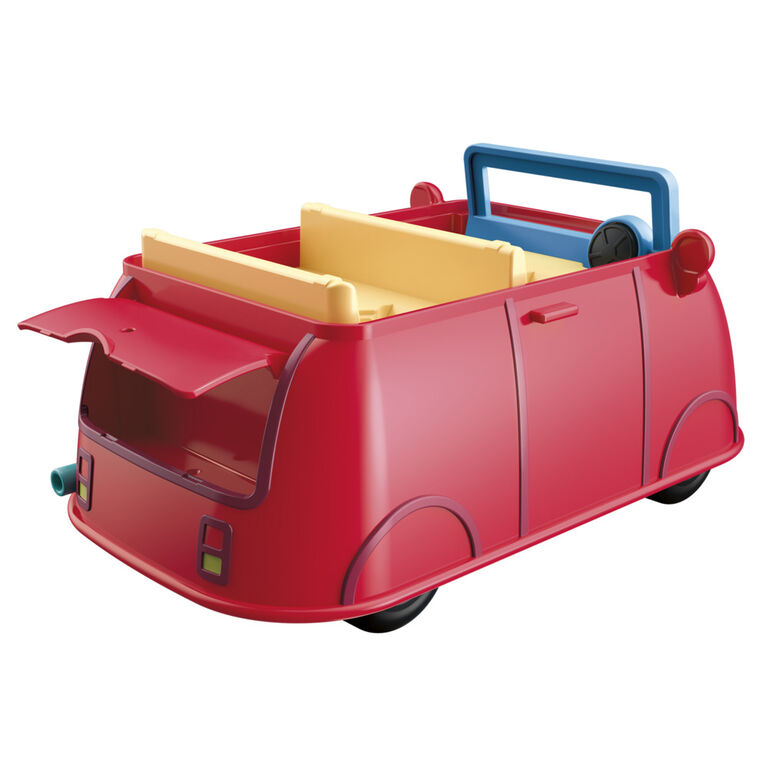 Peppa Pig Peppa's Adventures Voiture rouge familiale, jouet préscolaire avec phrases et effets sonores  - Édition anglaise