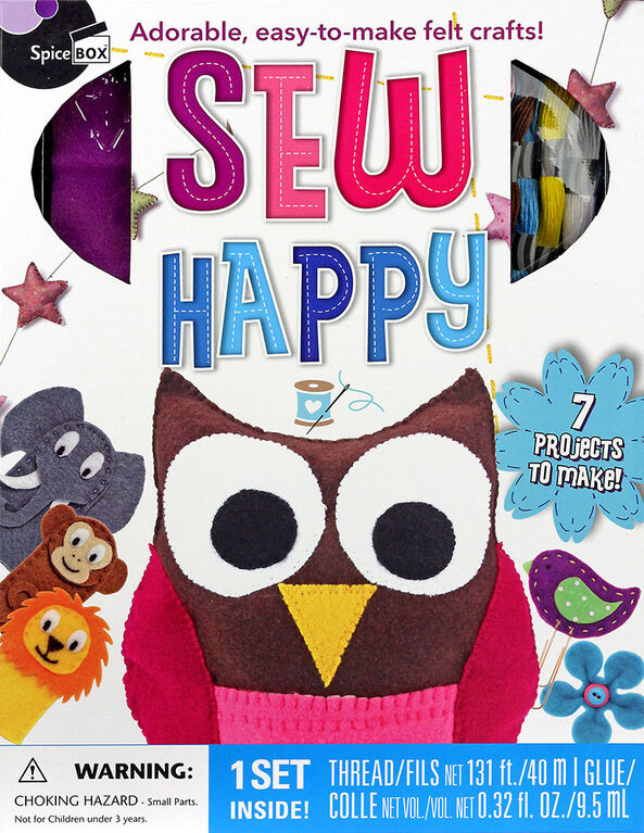 SpiceBox Children's Activity Kits Make and Play Sew Happy - English Edition