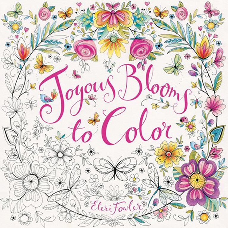 Joyous Blooms To Color - English Edition
