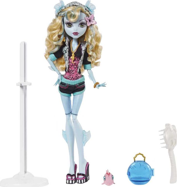 Monster High Lagoona Blue Reproduction Doll with Doll Stand & Accessories