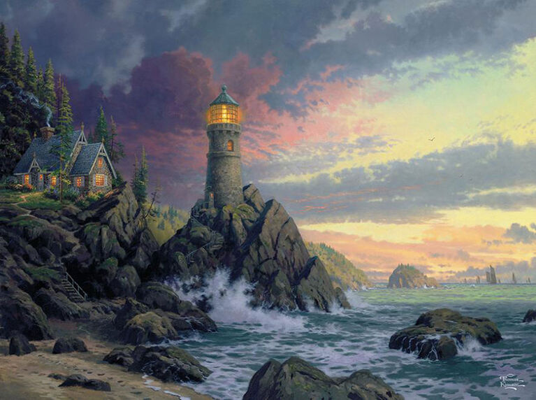 Ceaco - Thomas Kinkade 1000 Piece Puzzle - Rock Of Salvation